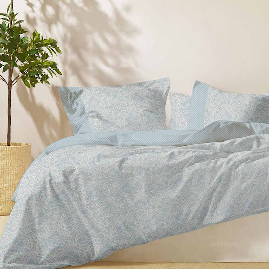 Makis Tselios Home Комплект Пухено Единично 160x240бр Boho Синьо 2бр