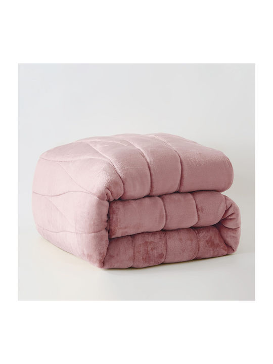 Liolios Home Duvet Cover Queen 240x260cm Doha Lt Pudra 350 GSMGsm
