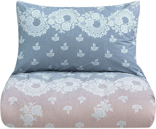 Beauty Home Duvet Set Queen 220x240cm Art 12187 Grey Beige 3pcs