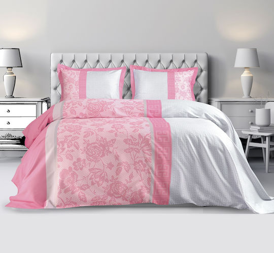 Makis Tselios Home Комплект Пухено Куинсайз 240x250бр Amaze Розов 3бр