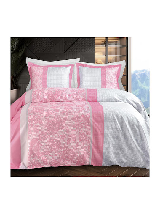 Makis Tselios Home Σετ Πάπλωμα Υπέρδιπλο 240x250εκ. Amaze Pink 3τμχ