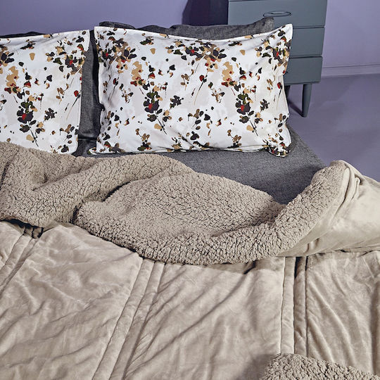 Kentia Duvet Cover Single 160x220cm Notturno Beige 730 GSMGsm