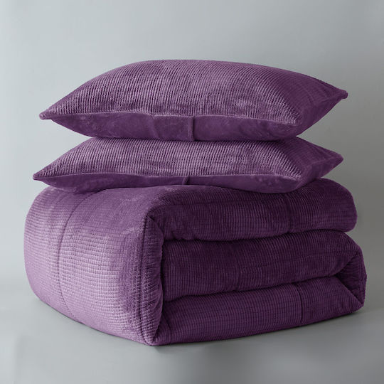Liolios Home Duvet Cover Single 160x240cm Cassiano Purple