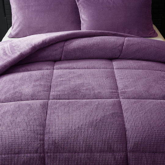 Liolios Home Duvet Cover Single 160x240cm Cassiano Purple
