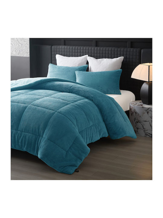 Liolios Home Duvet Cover Queen 220x240cm Cassiano Petrol
