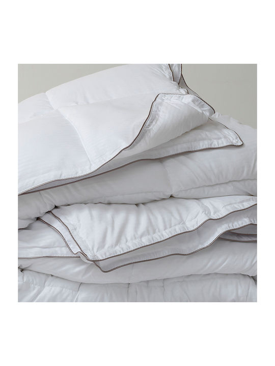 Melinen Πάπλωμα Υπέρδιπλο με Γέμιση Microfiber 240x260εκ. Λευκό 400 GSM 4.5 togs