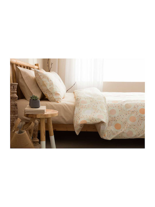Vesta Home Duvet Queen 220x230cm Amanda 1 Brown / Beige 11.5 togs Togs