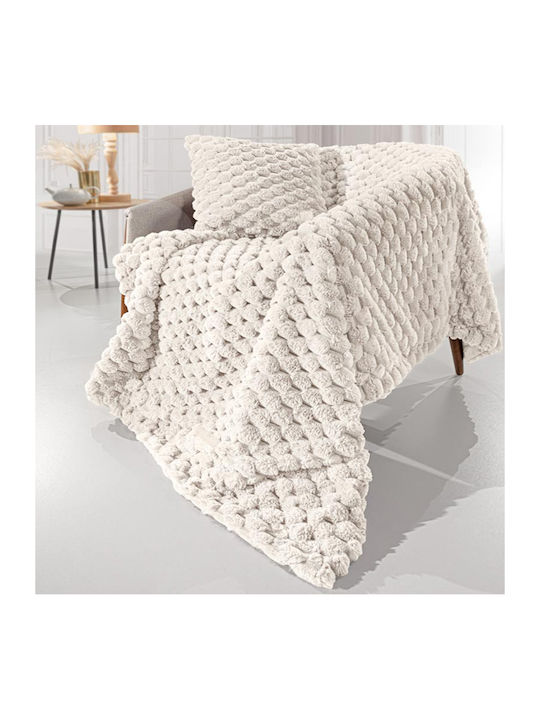 Guy Laroche Elixir Фотьойл Throw Космат 120x160см Екрю