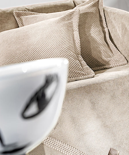 Guy Laroche Rubicon Ριχτάρι Πολυθρόνας Δύο 'Οψεων 170x150εκ. Camel