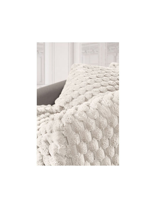 Guy Laroche Elixir Фотьойл Throw Космат 120x160см Екрю