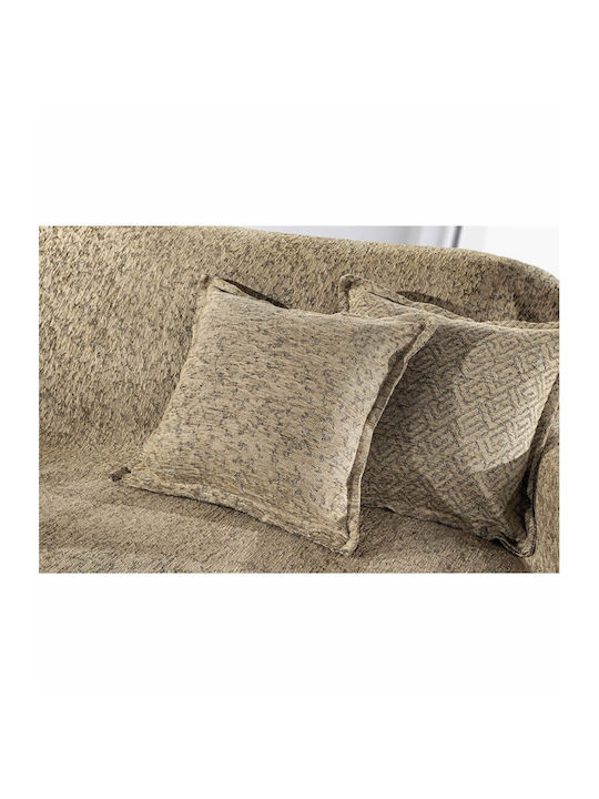 Guy Laroche Zweisitzer-Sofa Überwurf 2 Seiten Matis 180x250cm Beige