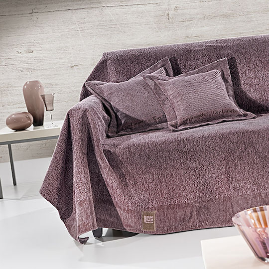 Guy Laroche Ριχτάρι Διθέσιου Καναπέ Δύο 'Οψεων Balance 180x250εκ. Lilac