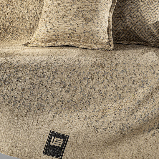 Guy Laroche Ριχτάρι Διθέσιου Καναπέ Δύο 'Οψεων Matis 180x250εκ. Μπεζ