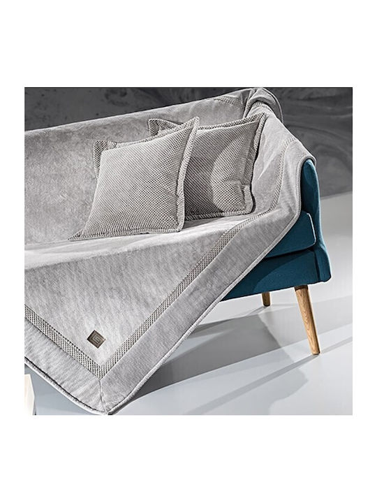 Guy Laroche Rubicon Viersitzer-Sofa Überwurf 170x350cm Elephant