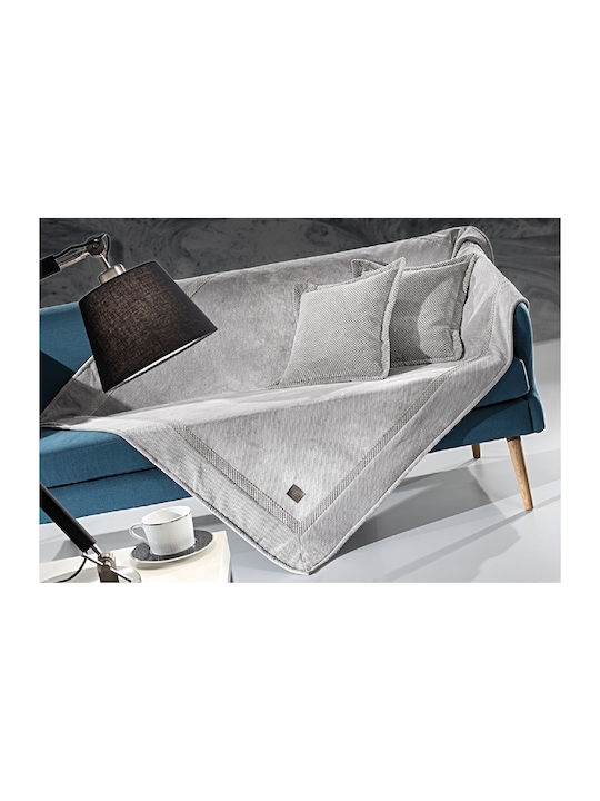 Guy Laroche Rubicon Viersitzer-Sofa Überwurf 170x350cm Elephant