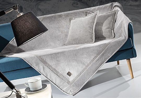Guy Laroche Rubicon Four-Seater Sofa Throw 170x350cm Elephant
