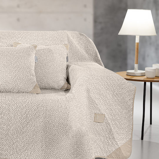 Guy Laroche Lama Armchair Throw Jacquard 170x150cm Beige
