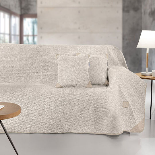 Guy Laroche Lama Armchair Throw Jacquard 170x150cm Beige