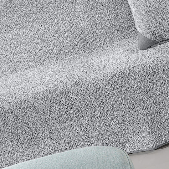 Guy Laroche Lama Ριχτάρι Τριθέσιου Καναπέ Ζακάρ 170x300εκ. Silver