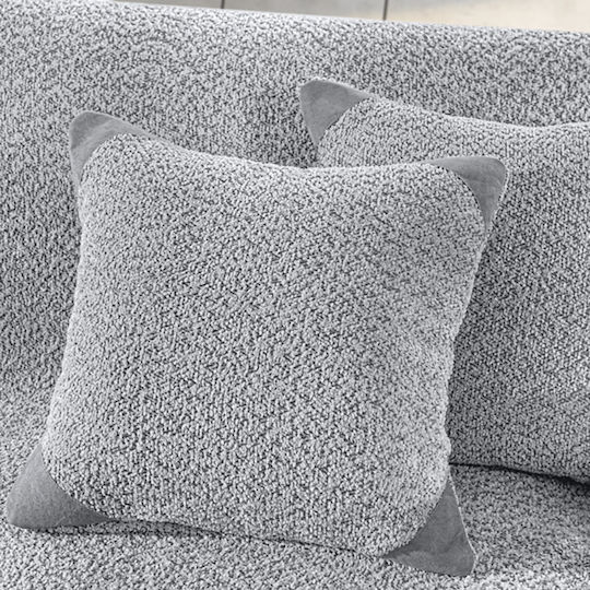 Guy Laroche Lama Ριχτάρι Τριθέσιου Καναπέ Ζακάρ 170x300εκ. Silver