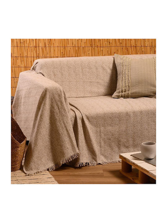 Melinen Ophelia Ριχτάρι Πολυθρόνας 180x180εκ. Beige 20003528