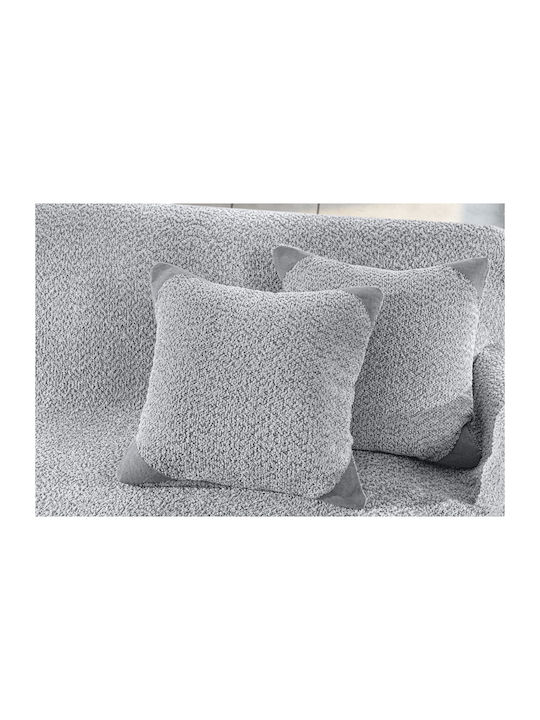 Guy Laroche Lama Three-Seater Sofa Throw Jacquard 170x300cm Silver
