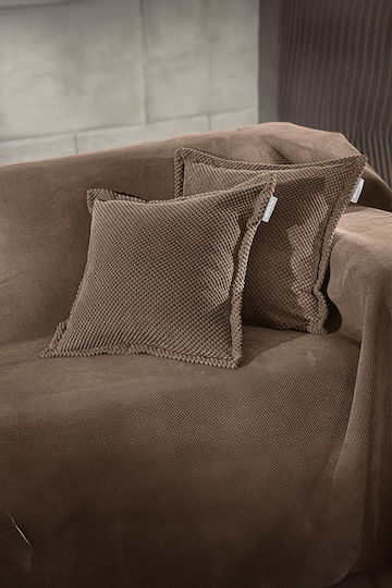 Guy Laroche Rubicon Ριχτάρι Πολυθρόνας 170x150εκ. Latte