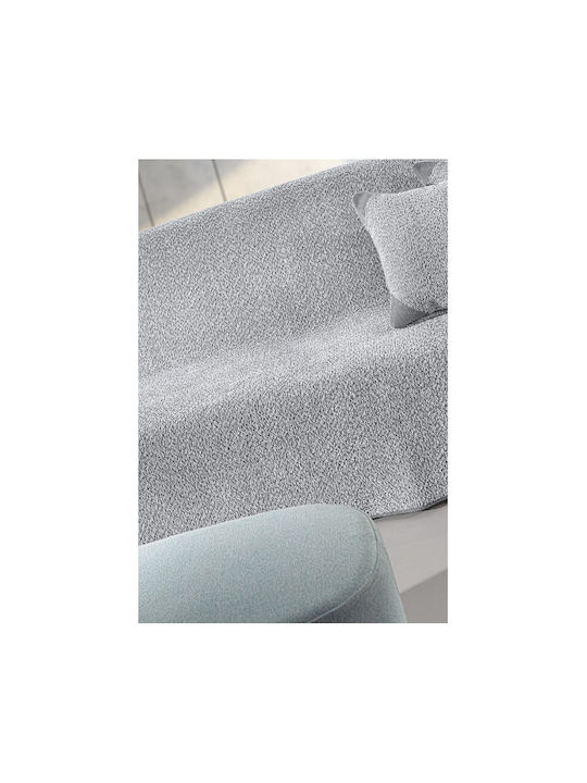 Guy Laroche Lama Three-Seater Sofa Throw Jacquard 170x300cm Silver
