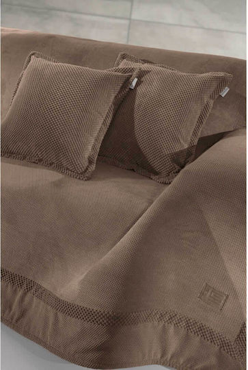Guy Laroche Rubicon Sofa Throw 2 Seater 170x250cm Latte