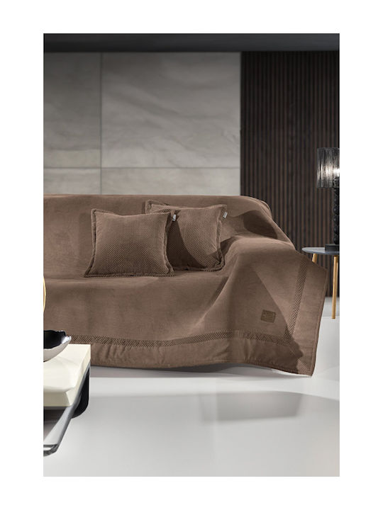 Guy Laroche Rubicon Armchair Throw 170x150cm Latte