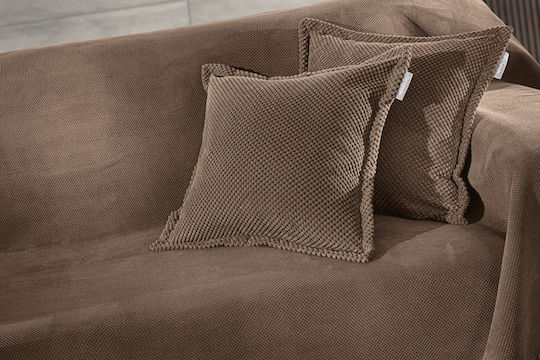 Guy Laroche Rubicon Sofa Throw 2 Seater 170x250cm Latte