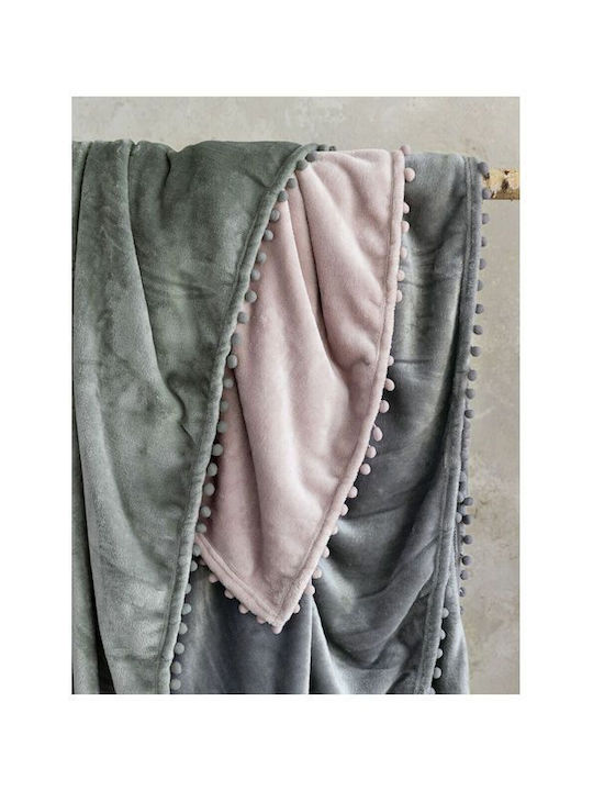 Nima Macia Ριχτάρι Πολυθρόνας Ζακάρ 130x180εκ. Gray 32379