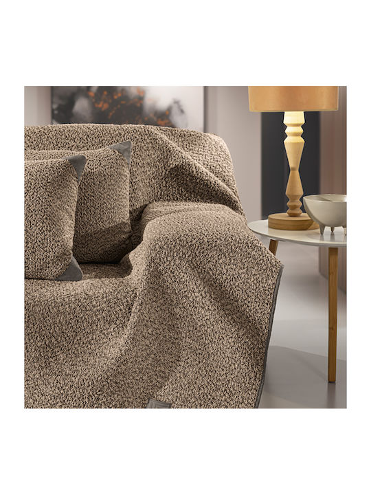 Guy Laroche Lama Decken & Couchdecken Zweisitzer-Sofa Überwurf 170x250cm Taupe