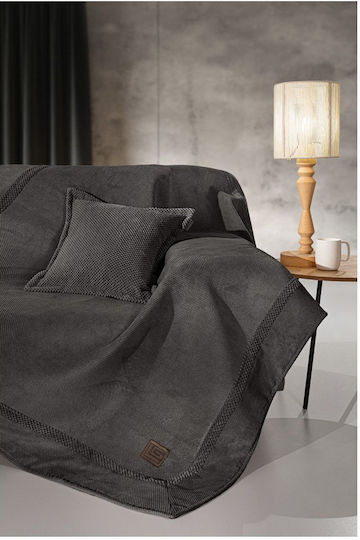 Guy Laroche Rubicon Τριθέσιου Καναπέ Π170xΜ300cm Bitter