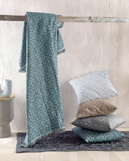 Rythmos Stefan Ριχτάρι Πολυθρόνας Chenille 160x180εκ. Πετρόλ