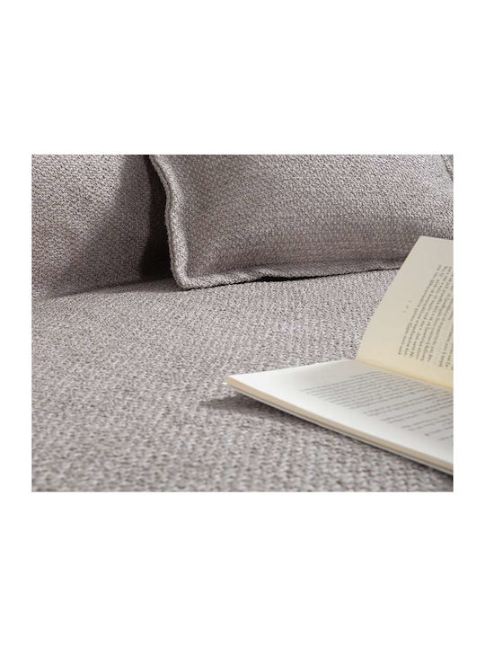 Nef-Nef Homeware Brooklyn Decken & Couchdecken Dreisitzer-Sofa Wurf 170x300cm Silber