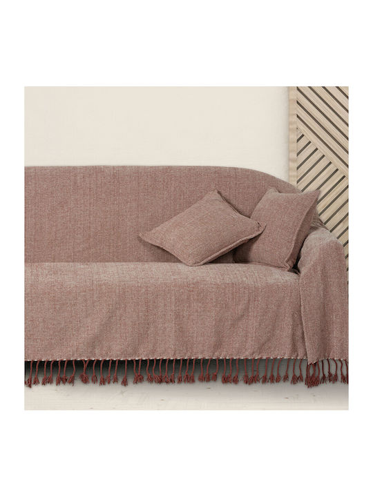 Das Home 0274 Ριχτάρι Διθέσιου Καναπέ Chenille 180x250εκ. Λευκό 420618250274
