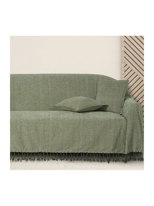 Das Home 0273 Ριχτάρι Διθέσιου Καναπέ Chenille 180x250εκ. Λευκό