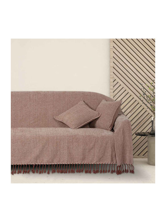 Das Home 0274 Ριχτάρι Διθέσιου Καναπέ Chenille 180x250εκ. Λευκό 420618250274