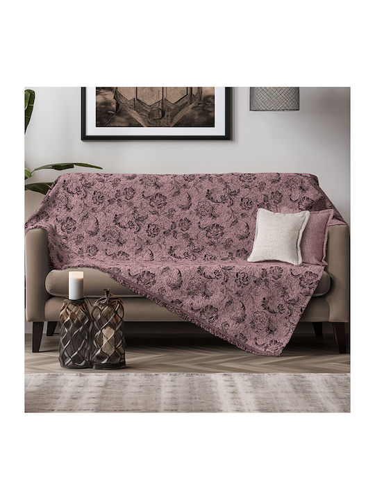 Beauty Home Σετ Ριχτάρια 2τμχ Chenille Σάπιο Μήλο 8628ΣΕΤ2