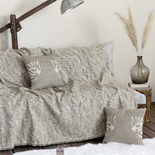 Nima Lebrand Ριχτάρι Διθέσιου Καναπέ Chenille 180x240εκ. Taupe 34495