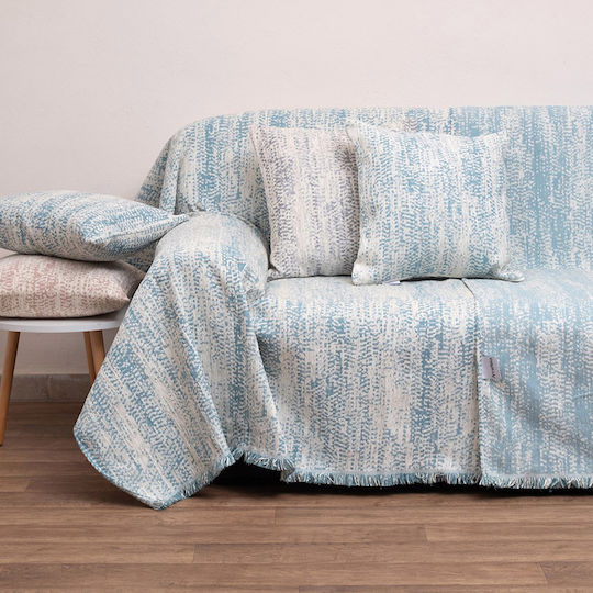 Anna Riska Armchair Throw Two Sides Chenille 180x150cm Petrol Blue