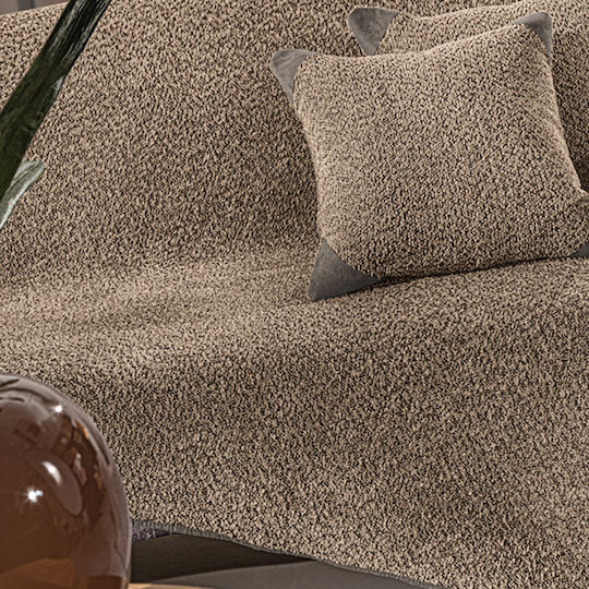 Guy Laroche Lama Ριχτάρι Πολυθρόνας Ζακάρ 170x150εκ. Taupe 1133086224011