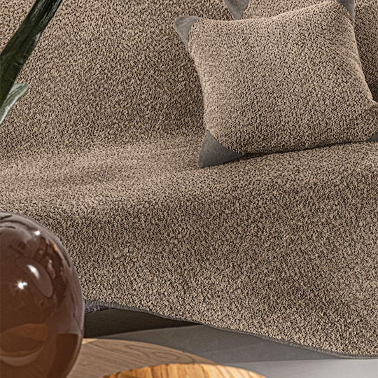 Guy Laroche Lama Ριχτάρι Πολυθρόνας Ζακάρ 170x150εκ. Taupe 1133086224011