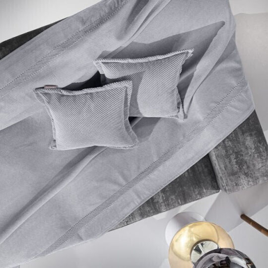 Guy Laroche Rubicon Фотьойл Throw 2 Страни 170x150см Сив