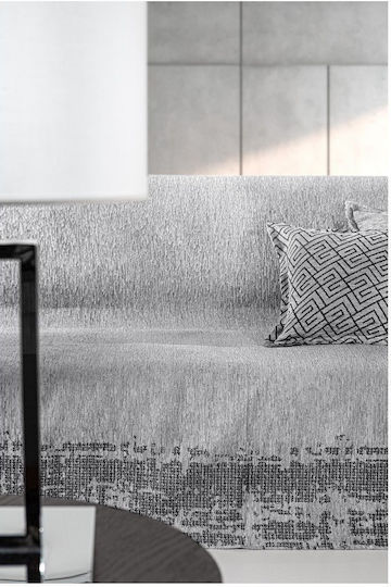 Guy Laroche Four-Seater Sofa Throw Perth 180x350cm Silver