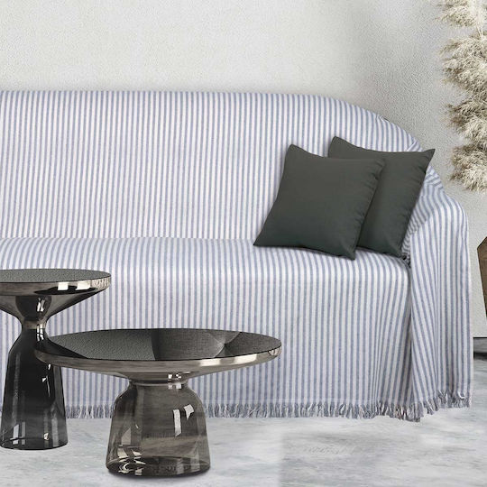 Das Home 0255 Sofa Throw 2 Seater Jacquard 180x250cm Ecru
