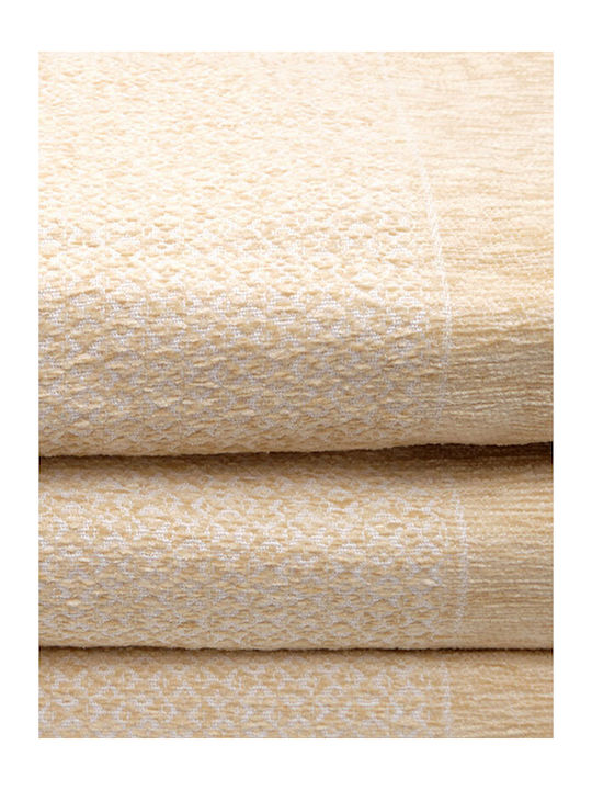 Sunshine Σετ Ριχτάρια 3τμχ Chenille Ecru