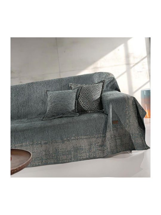Guy Laroche Perth Ριχτάρι Πολυθρόνας Chenille 180x150εκ. Petrol