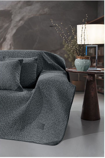Guy Laroche Lama Τριθέσιου Καναπέ Π170xΜ300cm Anthracite
